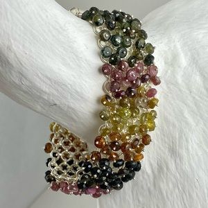 New Tourmaline Multi-Stone Cluster Bracelet